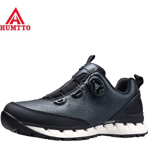 HUMTTO Leather Men Shoes Winter Casual Shoes Fashion Waterproof Luxury Designer Brand Work Boots Man Non-slip Sneakers for Mens