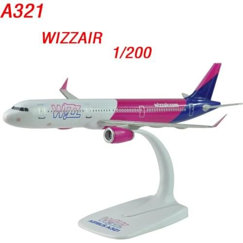 22cm Resin Airplane Model Toys WIZZAIR Aircraft Plane Base Static Display Airliner Kids Souvenir Gifts Adult Collection
