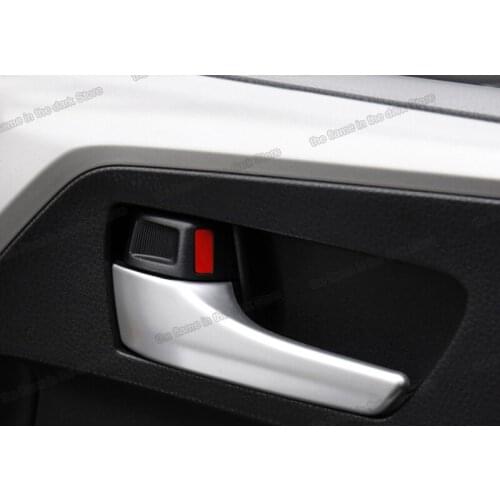Car Interior Hoor Handle Board Cover Chrome Trim Decoration for Toyota Rav4 2014 2015 2016 2017 2018 2019 Xa40 Accessories Auto