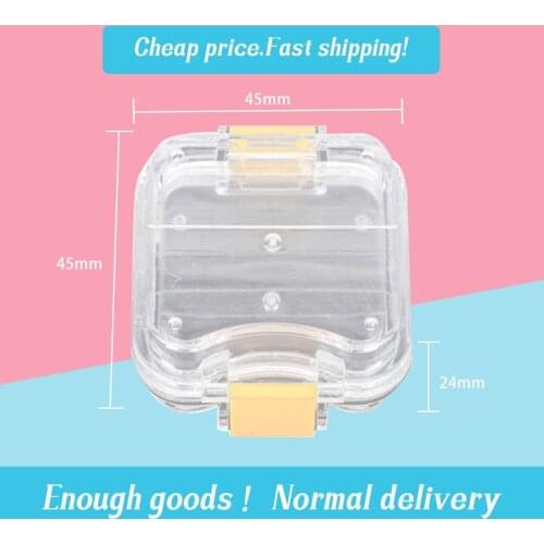 5pcs Dental Lab Small Transparent Crown-keeping Box With Clear membrane for crown keeping packing for dental lab dentist