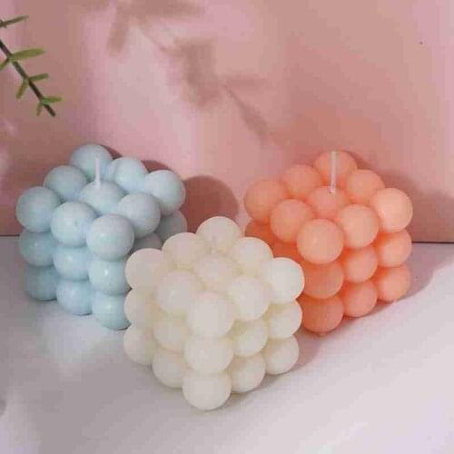 Cube Wax Round Cube Candle Soy Wax Aromatherapy Candles Cube Home Deorations Wax Candle Scented