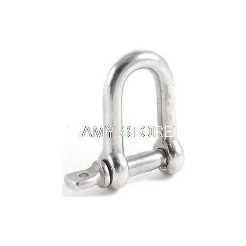 M4 Boats Marine Stainless Steel 5/32" Screw Pin Anchor D Ring Shackle Rigging