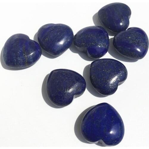 Natural Crystal Heart Hand Made Lapis Lazuli Quartz Gemstones Chakra Stone Heart Balancing Collector Crystals Reiki Healing Gift