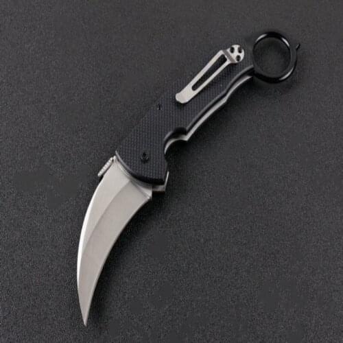 Fox F98 Claw Knife 5cr15mov Sharp Blade Steel Plate+Anti Slip G10 Piece Hnadle Outdoor Survivcal Hunting Camping Tool