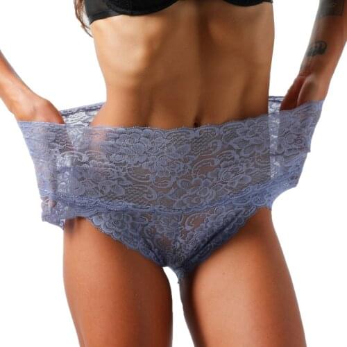 Sexy Lace Women High Waist Panties Plus Size Lingerie Female Knickers Pants Seamless Briefs Breathable Lady Underwear Underpants