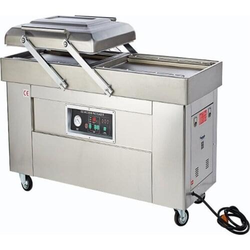 Model 600 Double Chamber Food Vacuum Sealer Packer Food Tray Sealer Bulk Vacuum Packing Machine For Meat And Vegetable