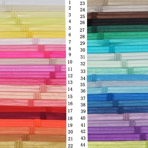 10 Pcs/lot 7" Colorful Shiny Thin Elastic Ribbon Hairband For Infant Toddlers Hair Band Baby Children Fashion Hair Accessories