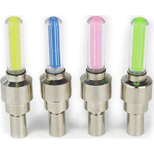 Cool Bicycle Wheel Light LED Gas Nozzle Light Fashion Colorful Night Mountain Road Bike Riding Equipment Highlight Waterproof