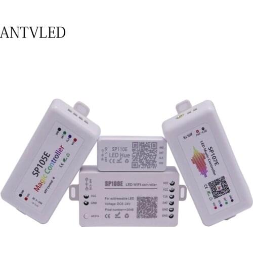 SP110E SP105E SP107E SP108E SP501E WS2811 WS2812B Led Pixels Strip Controller Bluetooth/WIFI/Music Smart Led Controller DC5-24V