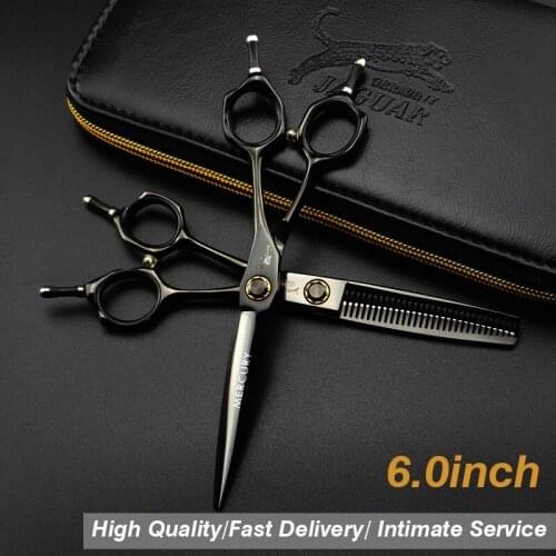 Top High-end Japanese Imported 440c Material Salon Hairdresser Hairdresser Special Flat Cut Tooth Shear Set Thin Cut Short