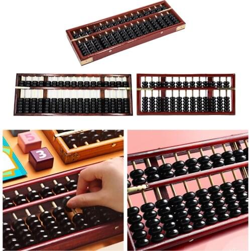 Chinese Abacus Vintage 13/15/17-Digit Abacus Mathematics Soroban Math Toys for Kids Calculation Tool for Children Arithmetic