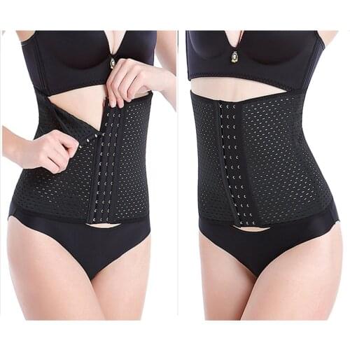 Women Fat Burning Shapewear Belly Control Elastic Spandex Corset Waist Training Body Shaper Cloth