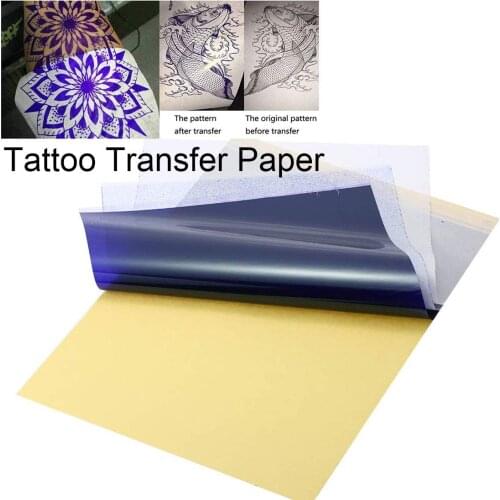 10 Sheets Tattoo Transfer Paper Carbon Thermal Stencil Tracing Copy Paper Professional Tattoo Supplies for Tattooing
