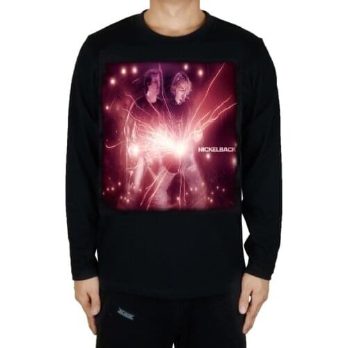 16 designs Nickelback Rock Brand men women shirt fitness punk Metal 100%Cotton rocker pop music Full long sleeve skateboard Tee