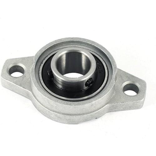 2Pcs Aluminium Alloy KFL002 15mm Shaft Support Flange Pillow Block Bearing