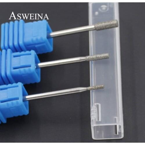 ASWEINA 1pcs 3 Size Diamond Burrs Electric Nail Drill Bit Nail Art Accessory Remove Dead Skin Nail File Foot Care Tools