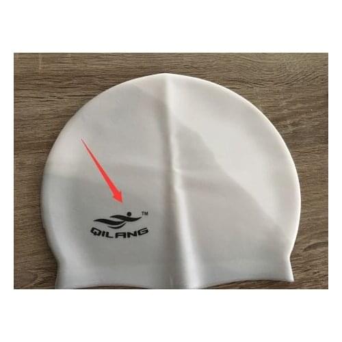 White Latex Flexibility Swimming Pool Caps for Women Men Silicone Swim Hats Wears Bathing Cap Protect Ears Hair Unisex Adult