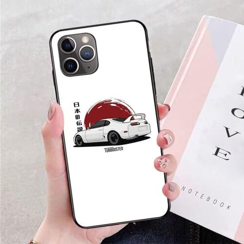 Supra JDM soft TPU border phone case for iphone 11PRO 11PROMAX 11 X XS XR XSMAX 6 plus 7 7plus 8 8plus cover
