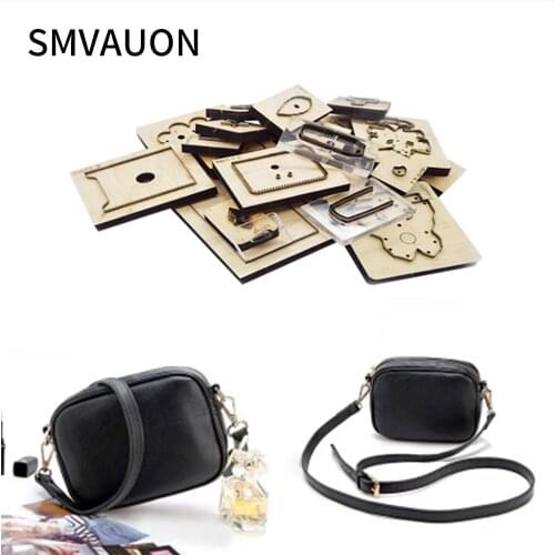 SMVAUON Wood Die Cutting Mold Diy Classic Fashion Crossbody Bags Handbags Punching Steel Suitable For Die Cutting Machine