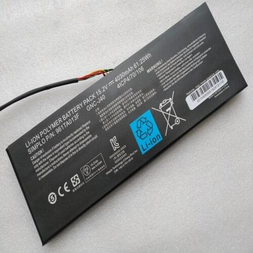 For Gigabyte P34W P34K P34F P34G V2 V3 V4 V5 V7 GNC-J40 961TA013F New Genuine Laptop Battery 15.2V 4030mAh 61.25Wh