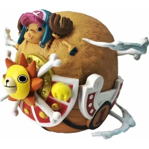 6cm One Piece THOUSAND SUNNY Tony Tony Chopper Action figure toys doll collection Christmas gift with box