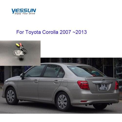 HD Car Reverse Rear View Camera For Toyota Corolla 2007 2008 2009 2010 2011 2012 2013 license plate camera/Housing Mount
