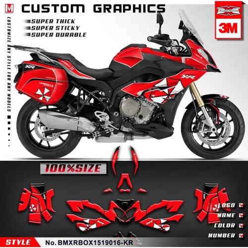 KUNGFU GRAPHICS Custom Stickers Vinyl Wrap Deco Kit for S1000XR 2015 2016 2017 2018 2019, Style No.BMXR1519016-KR