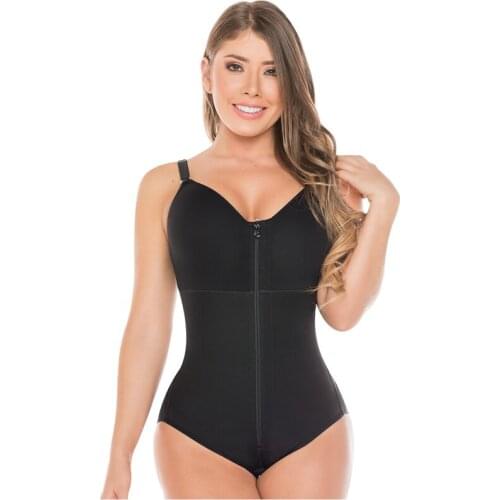 Fajas Postpart Body Shaper For Women Compression Garments After Liposuction Shapewear Tummy Control Bodysuit