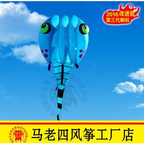 Soft vlieger stof hot new fun factory single line Weifang Kite tadpole windsocks parapente papalote flying shark rainbow fish