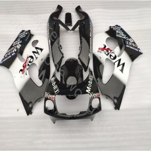 Hot sales west black white fairing GSXR600 750 96 00 for Suzuk GSX-R600 GSX-R750 96-00 GSXR 600 750 1996 2000 1996-2000
