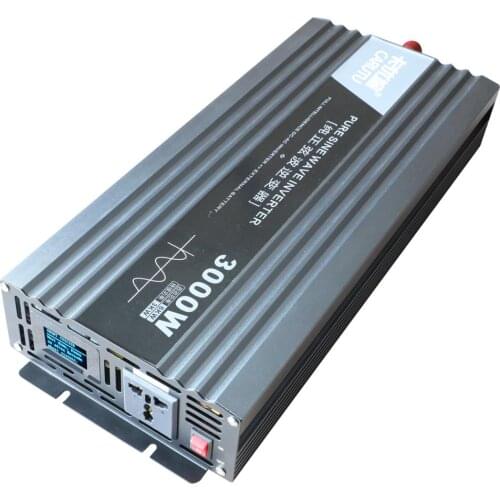 Best inverter 12v 220v 3000w pure sine wave inverter sustain power 3000W with ideal fault prompts display 12V to 220V 230V