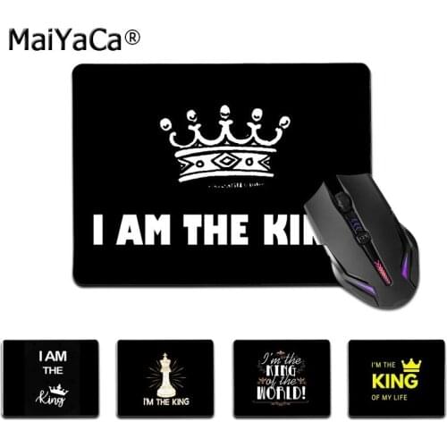 Maiyaca High Quality KING Art I am the king Durable Rubber Mouse Mat Pad Top Selling Wholesale Gaming Pad mouse