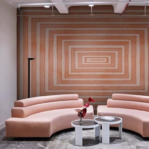 MASAR Modern geometric custom murals teen color line creative wallpaper children room bedside background wallpaper Return