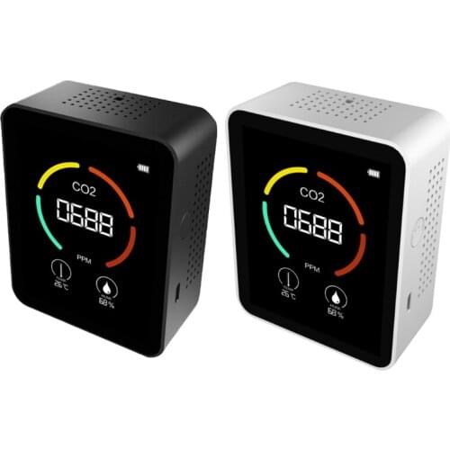 Air Quality Monitor 3-in-1 Combo CO2 Moisture Meter Pollution Mete Sensor Tester Detect & Test Indoor Pollution