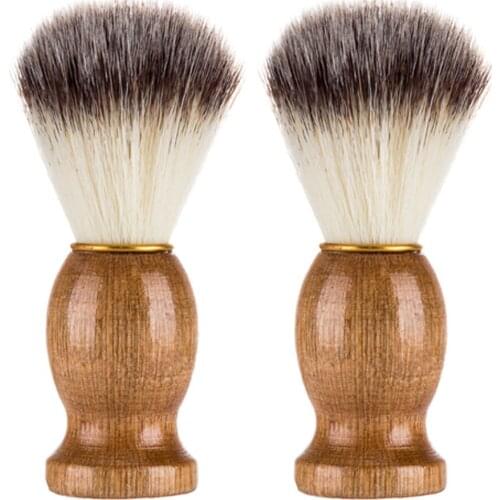 Soft Mustache Brush Man’s Shaving Brush New Portable Bristle Beard Brush Beauty Tool E912