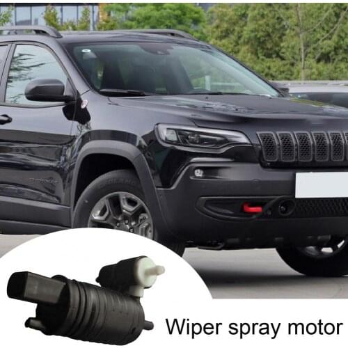 Washer Pump Fine Workmanship with Double Outlets ABS 68225066AA 68225066AB Car Windshield Washer Pump for Jeep Cherokee