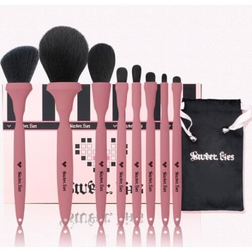 2021 New Makeup Brushes Set Women Beauty Cosmetic Tools 8pcs Super Soft Brush Kit For Face Blush Powder Foundation Blending