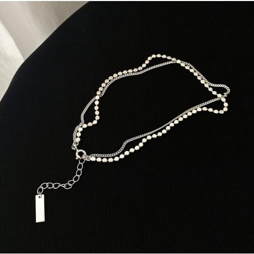 New Original design double layer anklet 925 Sterling silver women fashion DIY fine jewelry Valentines Day gift free shipping hot