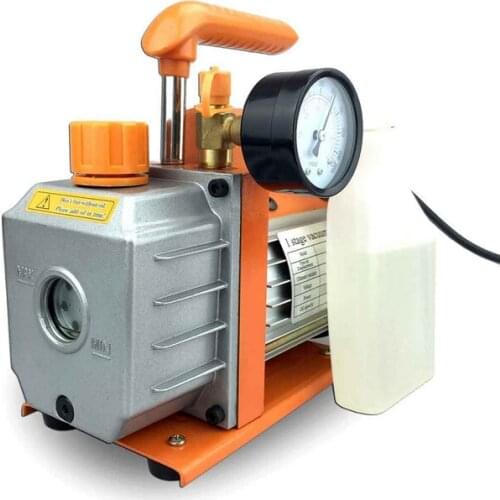 Single Stage 2.5/3CFM 220V/110V Vacuum Pump 1/4HP Air Conditioning Vacuum Pump Deep HVAC Tool AC R410a R134+ Precision Gauge