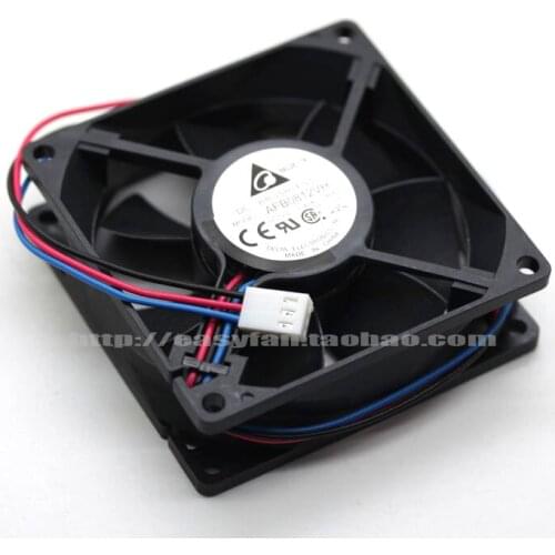 Detla Electronics AFB0812VH R00 DC 12V 0.41A 80x80x25mm Server Cooling Fan