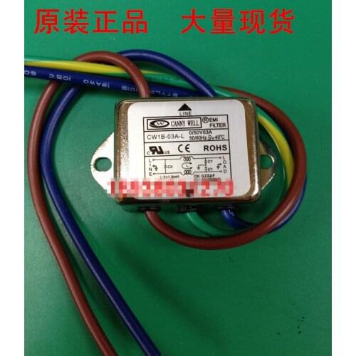 Original new 100% import original authentic power filter CW1B-03A-L small edge DC 0-50V filter switch