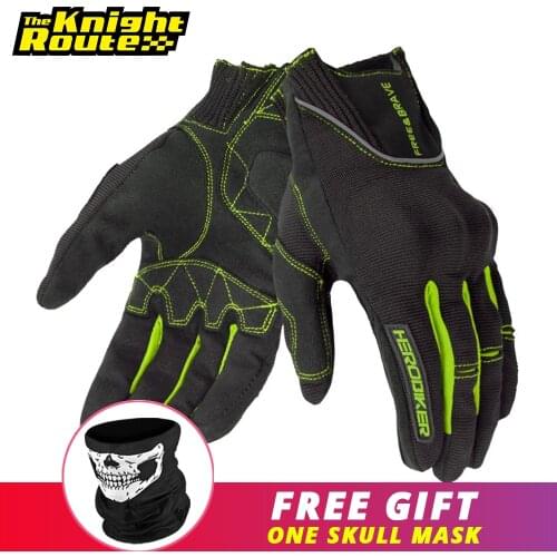 M L XL XXL Motorcycle Gloves Men Summer Breathable Guantes Moto Touch Screen Motocross Gloves Motorbike Riding Racing Gloves