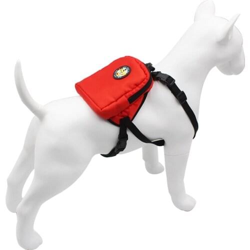 Pet Bag Portable Outdoor Travel Reflective Adjustable Saddle Bag Harness Carrier For Traveling With Chest Rope Harness Leashes