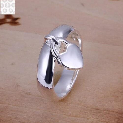 R133 Silver color plated jewelry Hot sell new design finger ring for lady