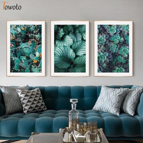 Nordic Wall Art Botanical Leaves Canvas Painting Home Poster Print Tropical Plant Decorative Picture Living Room Decoration Art