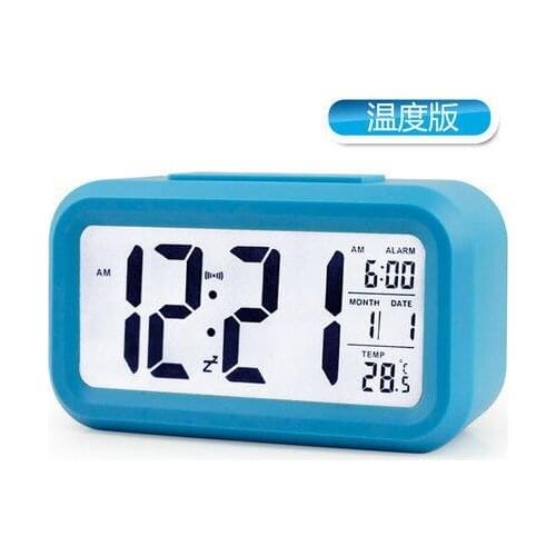 Smart Clock Temperature Lazy Snooze Alarm Mute Backlit Electronic Clock Creative Digital Clock Gift