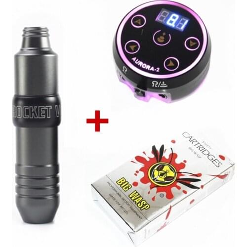 2020 New Tattoo Kit Professional Tattoo Rotary Pen Machine Set Permanent Makeup Cartridge Needle Tattoo Body Art