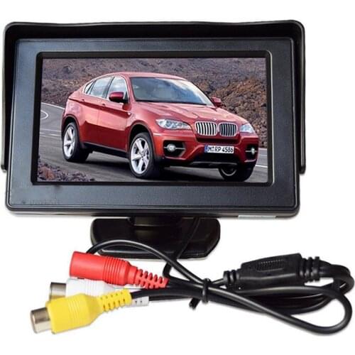 4.3 inch TFT LCD Car Monitor Car Reverse Parking monitor with LED backlight display for Rear view Camera DVD