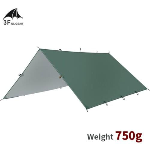 3F UL GEAR Camping Sun Shelter 210T Silver Coating Ultralight Multi-purpose Tent Canopy Outdoor Camping Picnic Anti-UV Shelters