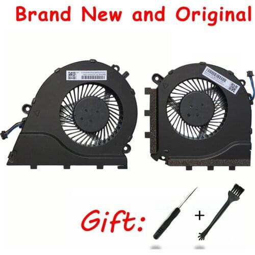 New Original for HP OMEN PLUS 17-W119TX TPN-Q174 17-w103no 17-w104ng 17-W104ND CPU GPU Laptop Cooling fan 910441-001 862954-001